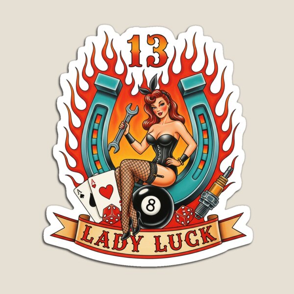 Item preview, Motor Oil Lady Luck designed and sold by LeoZitro.