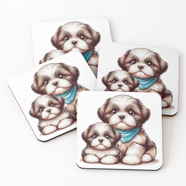 Item preview,  Cute Shihtzu puppy with daddy designed and sold by nicnacc.