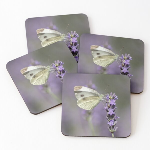 Item preview, A butterfly on a lavender bush designed and sold by wildwunderwege.