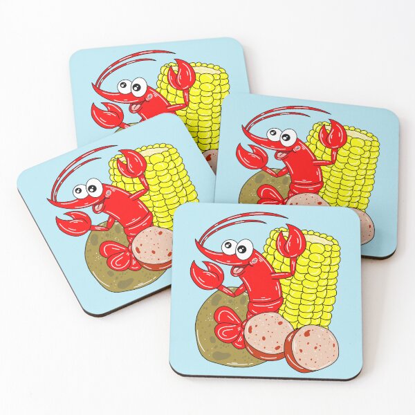 Item preview,  A Crawfish Boil Party with Blue Background  designed and sold by missmann.
