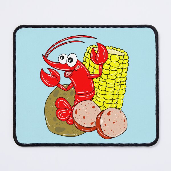 Item preview,  A Crawfish Boil Party with Blue Background  designed and sold by missmann.