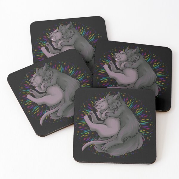Item preview, Basilio & Fidelio Sleepy Kitty Cuddle - Rainbow Ver. designed and sold by AstralRavens.