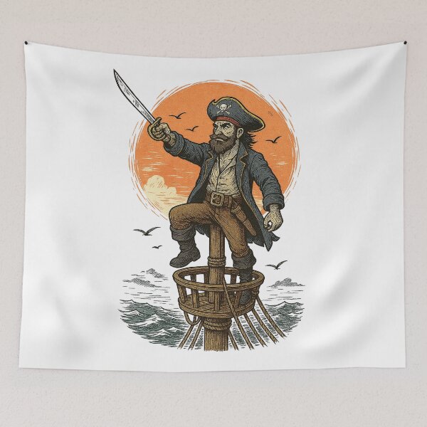 Item preview, Captain of the Sunset designed and sold by Le coffre à dessins.