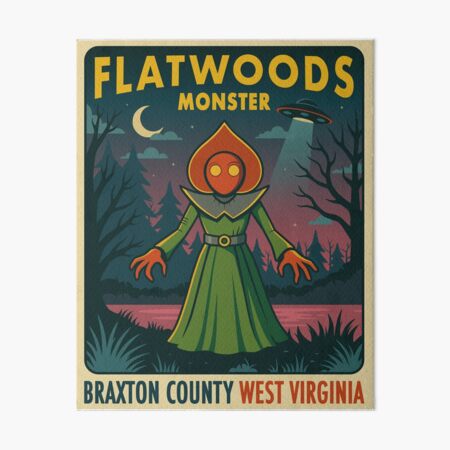 Item preview, FLATWOODS MONSTER designed and sold by JazzberryBlue.