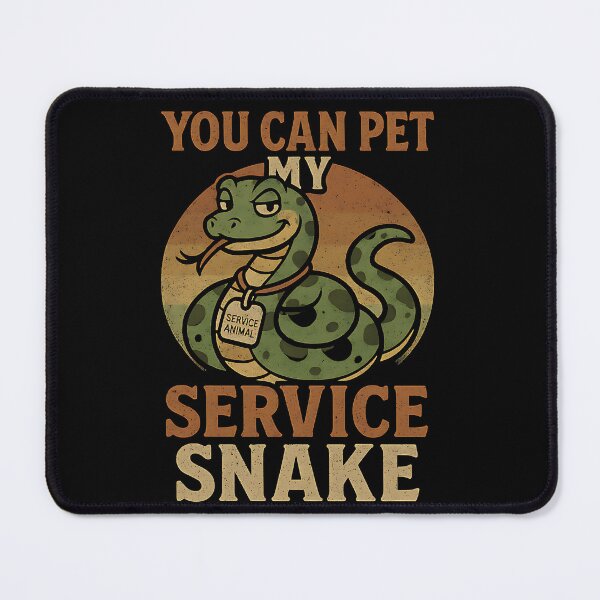 Item preview, You Can Pet My Service Snake - Adult Humor designed and sold by zptees.