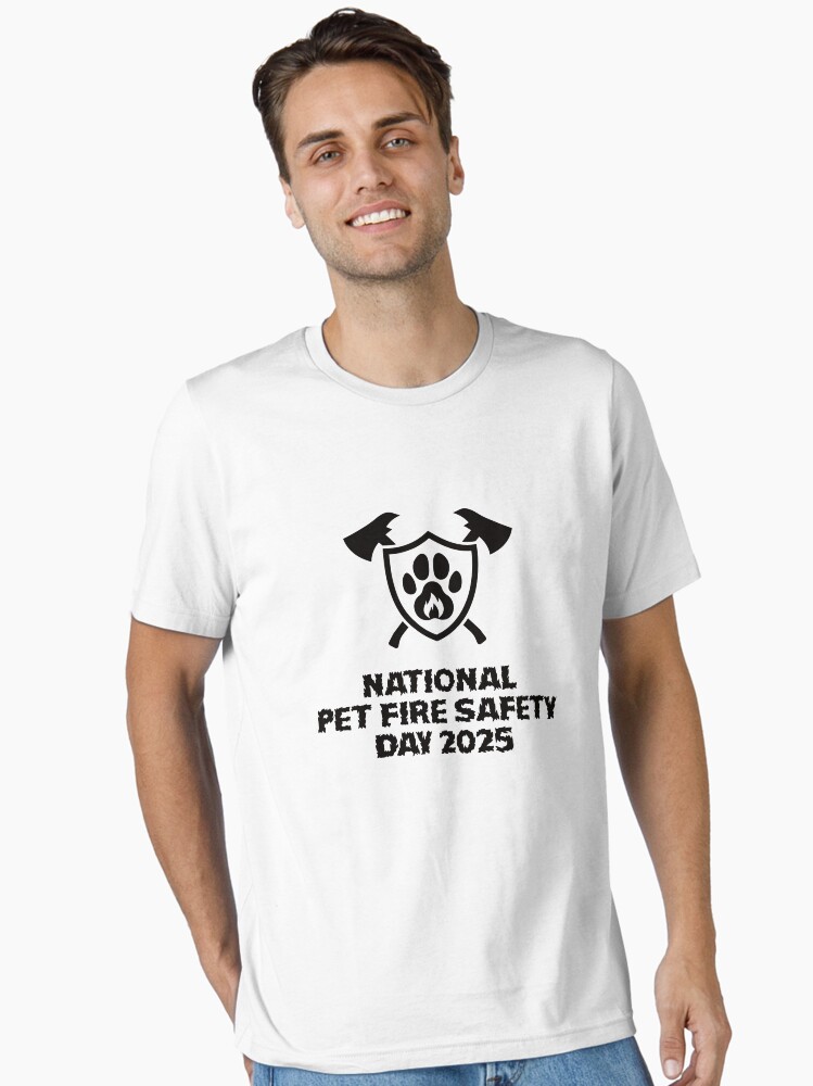 Thumbnail 1 of 7, Essential T-Shirt, National Pet Fire Safety Day T-Shirt designed and sold by teedesigndaily.