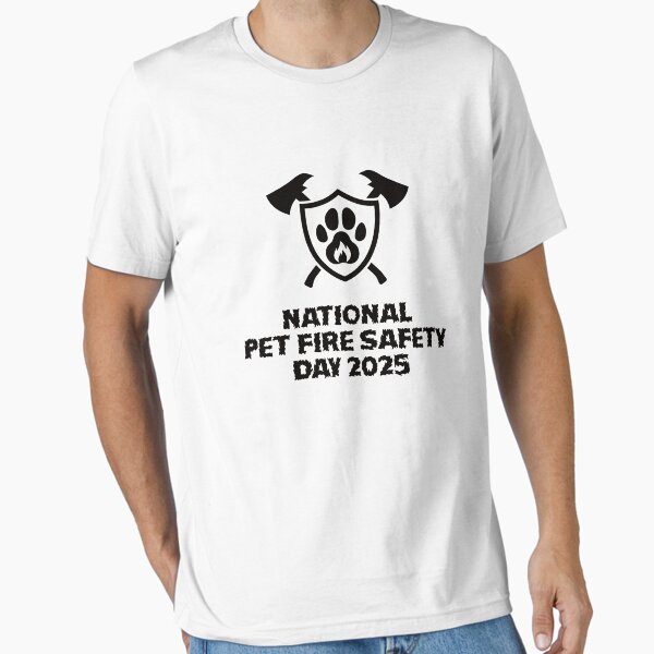 Item preview, National Pet Fire Safety Day T-Shirt designed and sold by teedesigndaily.