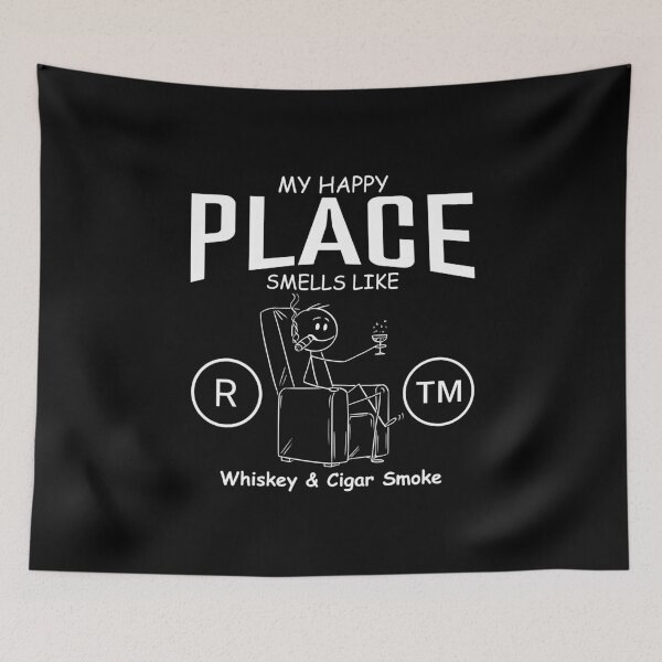 Item preview, My happy place (Cigars and bourbon) designed and sold by Peerless-Prime.