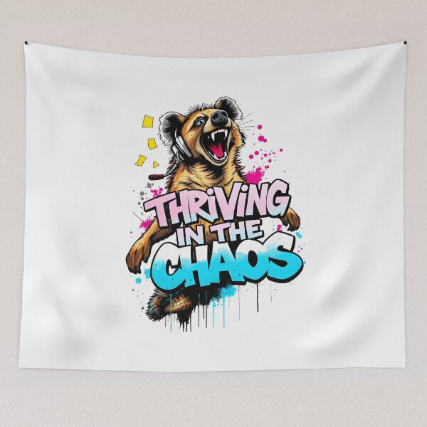 Item preview, Thriving in the Chaos Hyena Design designed and sold by FoxyJags.