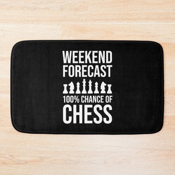 Item preview, Weekend Forecast - 100% Chance of Chess designed and sold by Cat Lady Designs.