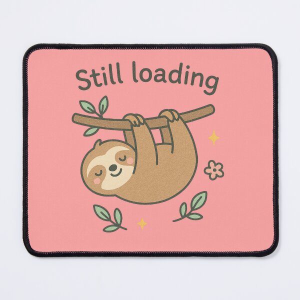 Item preview, Cute Lazy Sloth “Still Loading” PNG – Funny Kawaii Clipart for Shirts, Mugs, Stickers, Cards designed and sold by SearionStudio.