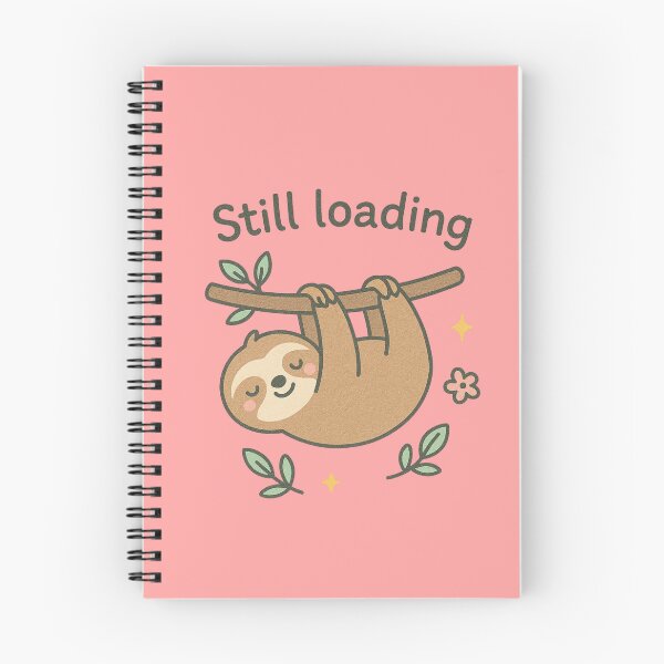 Item preview, Cute Lazy Sloth “Still Loading” PNG – Funny Kawaii Clipart for Shirts, Mugs, Stickers, Cards designed and sold by SearionStudio.