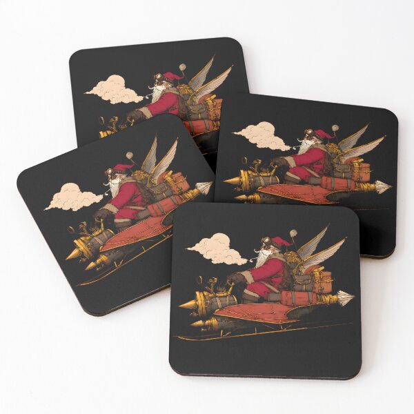 Item preview, Steampunk Santa Claus on Flying Airship designed and sold by Kollibri.