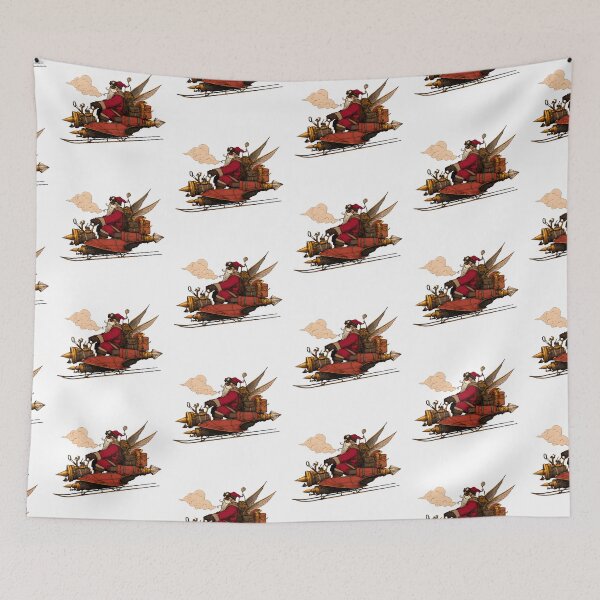 Item preview, Steampunk Santa Claus on Flying Airship designed and sold by Kollibri.