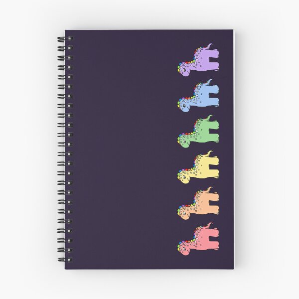 Item preview, Six Rainbow Dinosaurs designed and sold by Art by Veya.