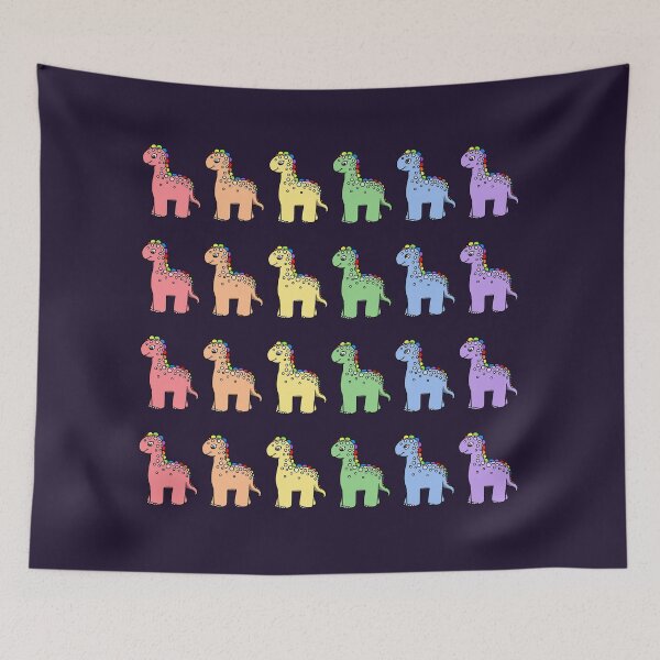 Item preview, Six Rainbow Dinosaurs designed and sold by Art by Veya.
