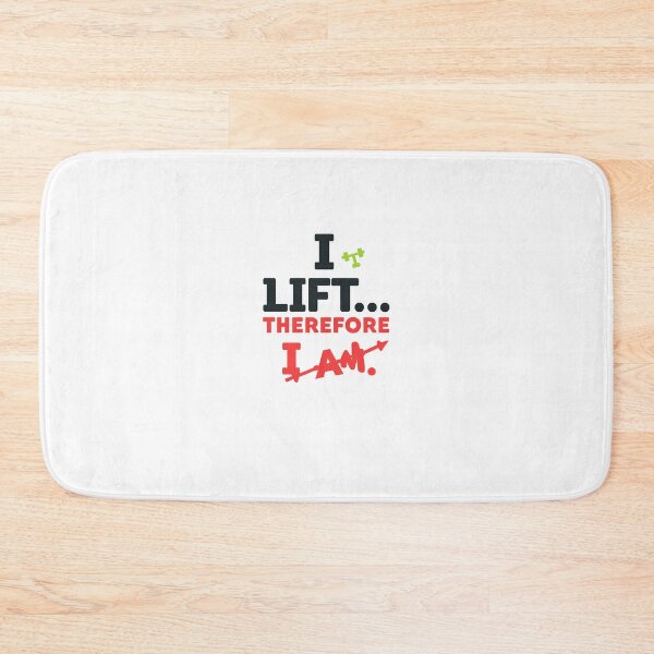 Item preview, I Lift Therefore I Am – Funny Shirt Saying for Gym Lovers & Motivated Minds designed and sold by TubaPrints.