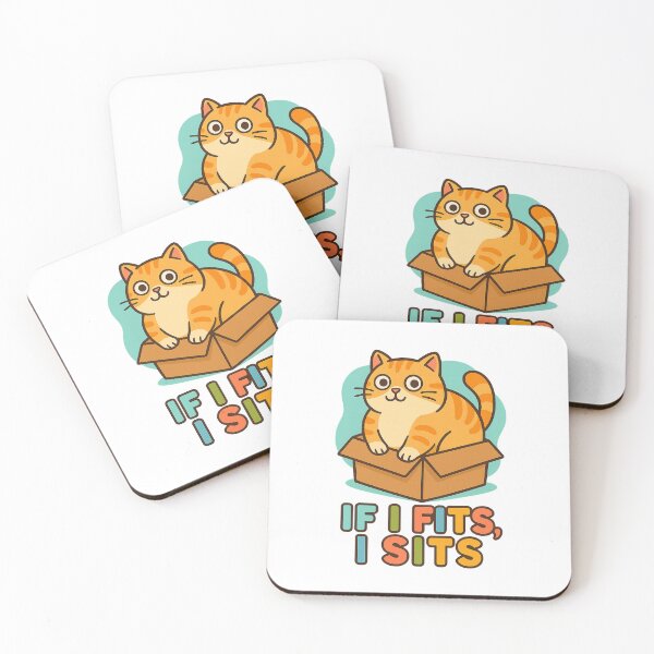 Item preview, If I Fits, I Sits – Funny Cat in Box T-Shirt designed and sold by Lunio Studio.