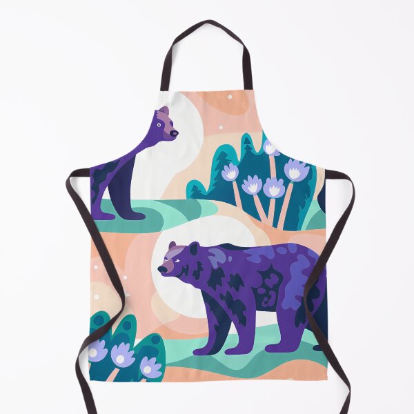 Item preview, Enchanted Forest Bears Seamless Pattern designed and sold by ART ATTACK ZONE.