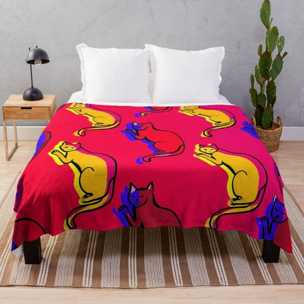 Item preview, Vibrant Pop Art Cats Seamless Pattern designed and sold by ART ATTACK ZONE.