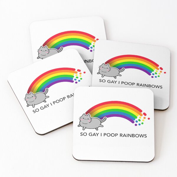 Item preview, SO GAY I POOP RAINBOWS designed and sold by PrideFitWear.