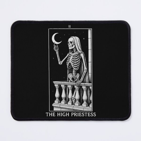 Item preview, The High Priestess - Major Arcana - Skeleton Tarot Cards designed and sold by Boriken Brujas.