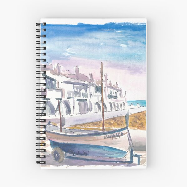 Item preview, Mediterranean Menorca Quietude at Binibeca Harbour designed and sold by artshop77.