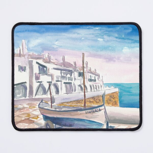 Item preview, Mediterranean Menorca Quietude at Binibeca Harbour designed and sold by artshop77.