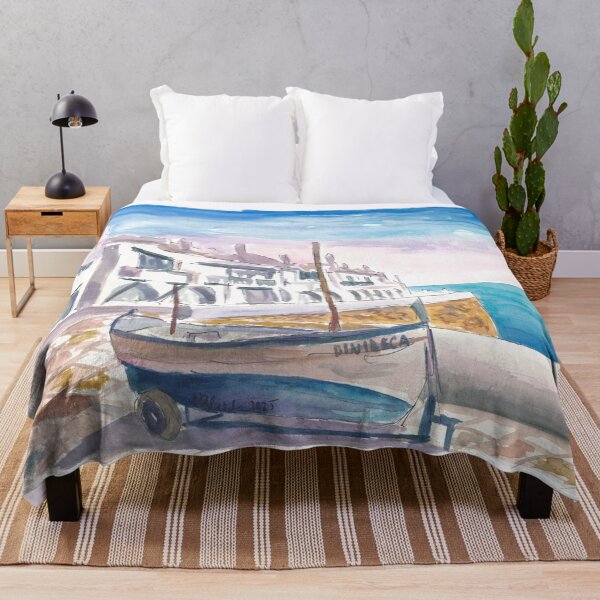 Item preview, Mediterranean Menorca Quietude at Binibeca Harbour designed and sold by artshop77.