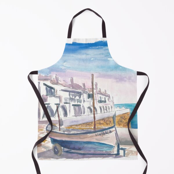Item preview, Mediterranean Menorca Quietude at Binibeca Harbour designed and sold by artshop77.