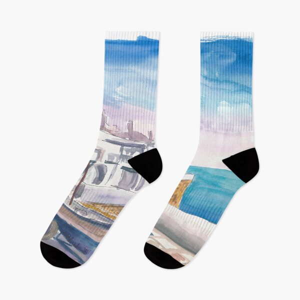 Item preview, Mediterranean Menorca Quietude at Binibeca Harbour designed and sold by artshop77.