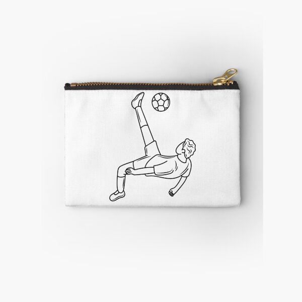 Item preview, Minimalist Bicycle Kick Football Line Art designed and sold by Hydravisions.