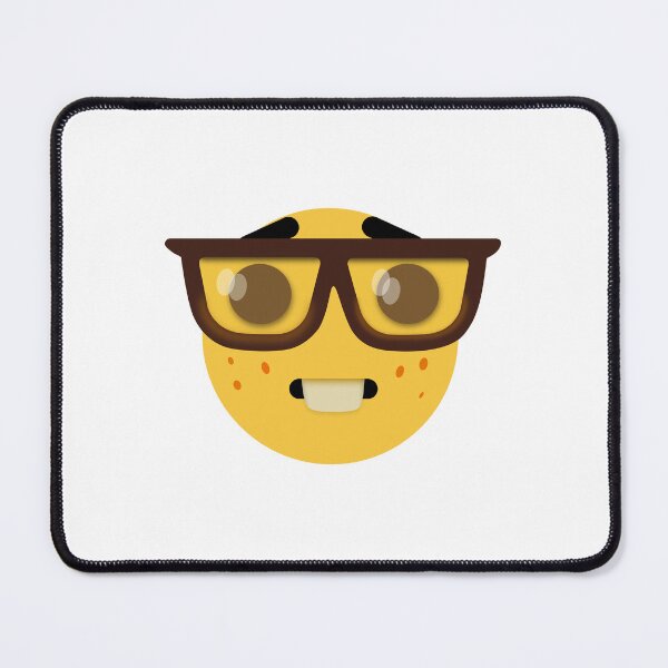 Item preview, Smiley nerd emoji designed and sold by Theslackyartist.