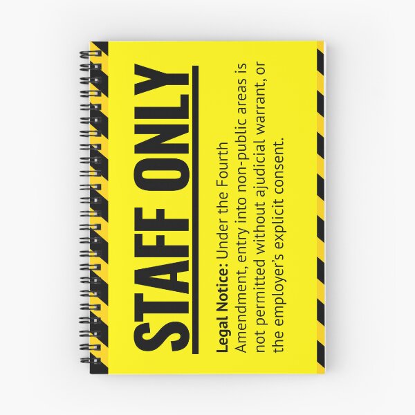 Item preview, Staff Only Sign for Workplaces designed and sold by MWTS.