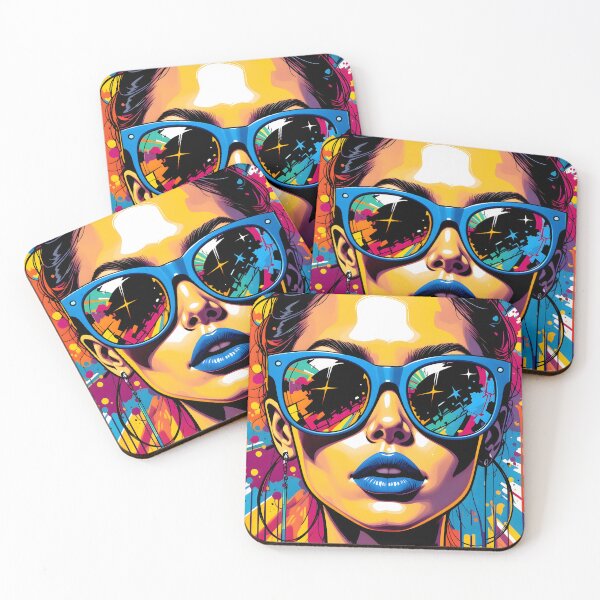Item preview, Neon Confidence - Bold Pop Art Portrait with Color Explosion designed and sold by BrushRushX.
