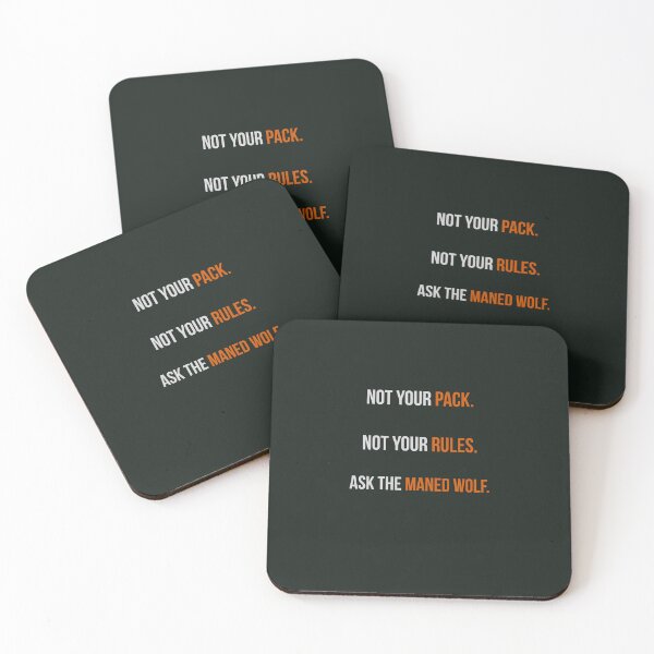 Item preview, Not Your Pack – Maned Wolf Quote Design | Kindwaves Rare Land Series designed and sold by KWkindwaves.