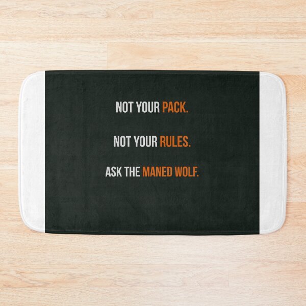 Item preview, Not Your Pack – Maned Wolf Quote Design | Kindwaves Rare Land Series designed and sold by KWkindwaves.