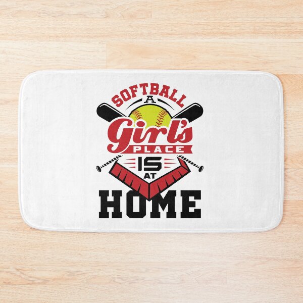 Item preview, Softball Funny A Girl's Place Is At Home designed and sold by jaygo.