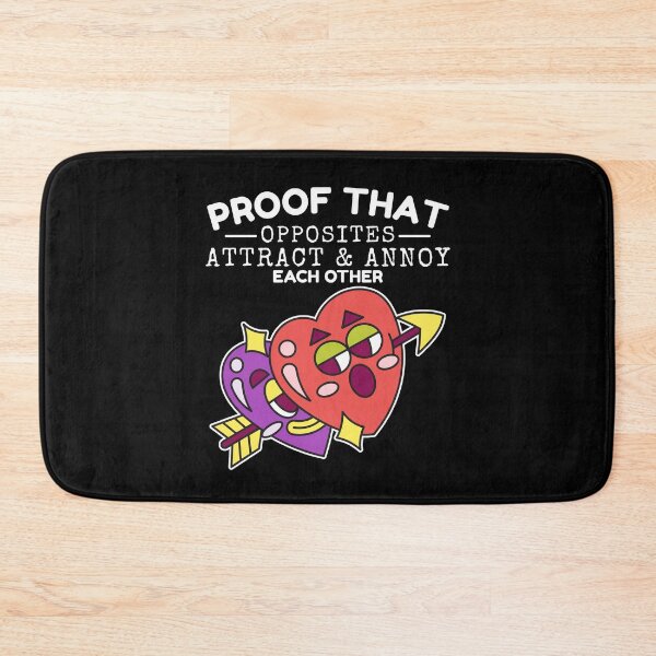 Item preview, Opposites attract and annoy each other (Love and Valentine's day) designed and sold by Peerless-Prime.