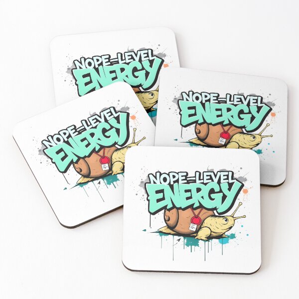 Item preview, Nope-Level Energy Slug Business humor Design designed and sold by FoxyJags.