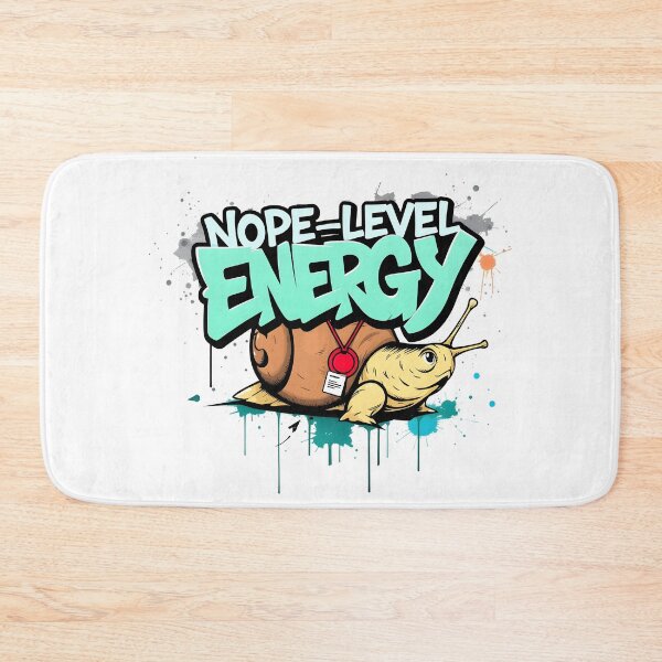 Item preview, Nope-Level Energy Slug Business humor Design designed and sold by FoxyJags.