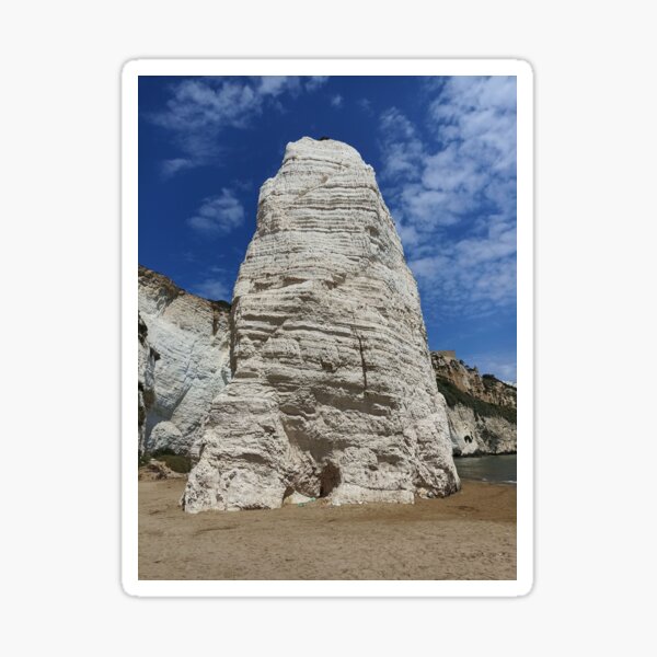 Item preview, Vieste Cliffs with Pizzomunno, Apulia, Italy designed and sold by Igor Pozdnyakov.