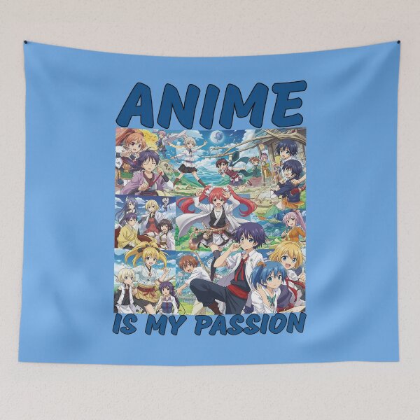 Item preview, Anime Is My Passion – Colorful Anime Collage Design designed and sold by Born to Isekai.