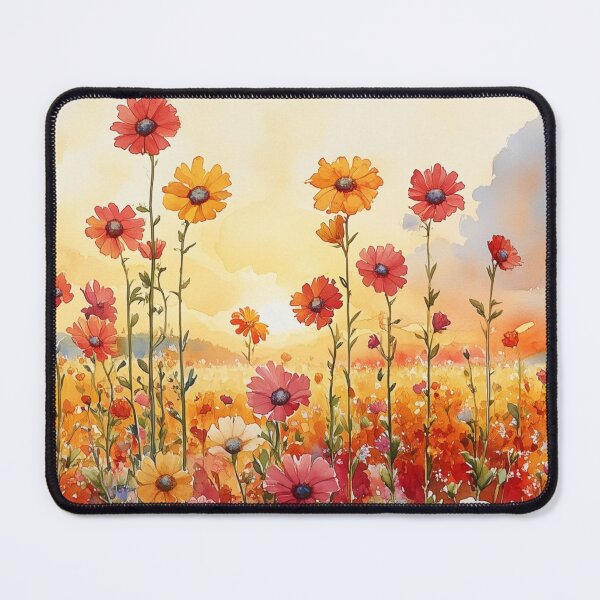 Item preview, Vibrant Watercolor Wildflower Field designed and sold by Feel Good Theme Studio.