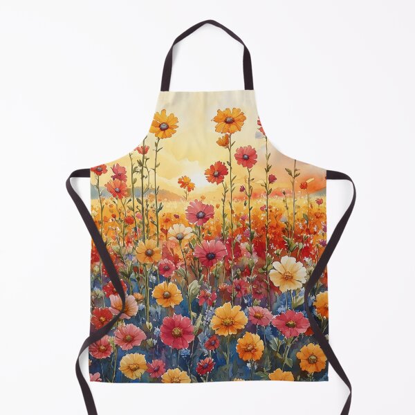 Item preview, Vibrant Watercolor Wildflower Field designed and sold by Feel Good Theme Studio.