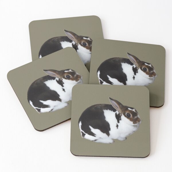 Item preview, Brown and White Miniature Rex Rabbit designed and sold by Susan Savad.