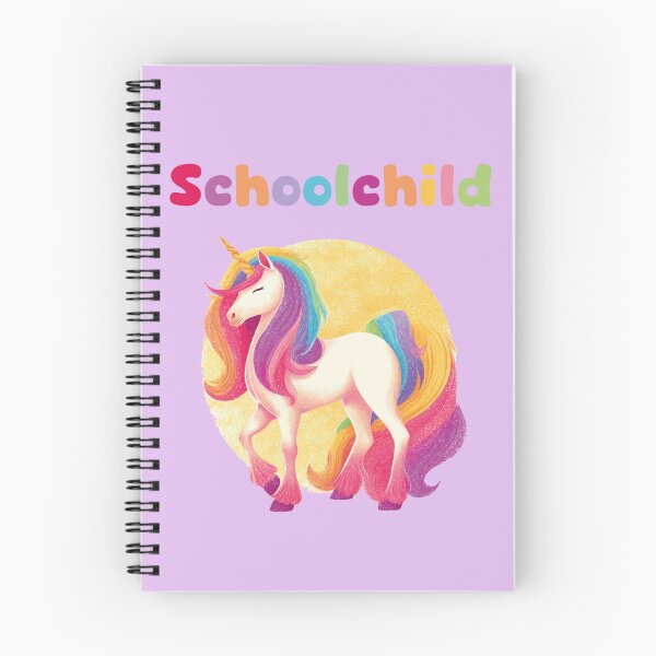 Item preview, Schoolchild glitter rainbow unicorn designed and sold by Lichtisign.