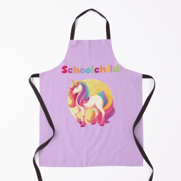 Item preview, Schoolchild glitter rainbow unicorn designed and sold by Lichtisign.