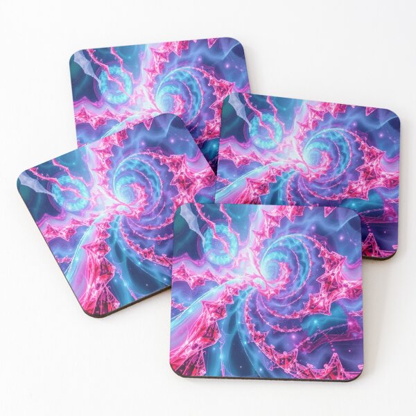 Item preview, Fractal Bloom in Electric Rose designed and sold by AbstractAnom.