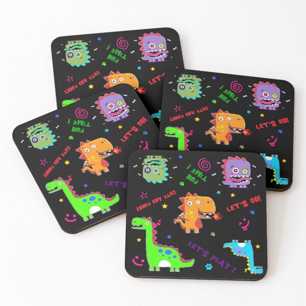 Item preview, cute and funny cartoon dinosaurs and monsters pattern - moods, emojis and doodles designed and sold by hayrpictures.